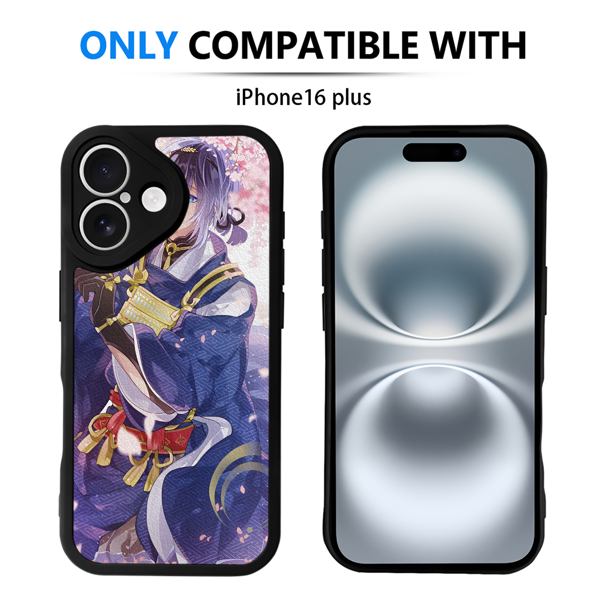 （画像用） 刀剣乱舞 Touken Ranbu 【iPhone 16シリーズ対応】シリコンスマホケース（レザー調） 材質：シリコン